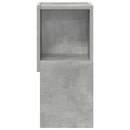Hjørneskab Beton Grå 25,5x25x55cm Konstrueret træ