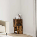 Hjørneskab Røget eg 25,5x25x55cm Konstrueret træ