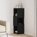 Hjørneskab Sort eg 30,5x30x95cm Konstrueret træ