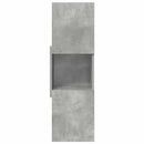 Hjørneskab Beton Grå 30,5x30x95cm Konstrueret træ