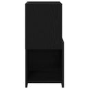 Hjørneskab Sort eg 30,5x30x65cm Konstrueret træ