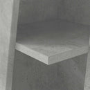 Hjørneskab Beton Grå 27,5x27x102cm Konstrueret træ