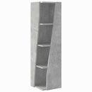 Hjørneskab Beton Grå 27,5x27x102cm Konstrueret træ