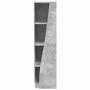 Hjørneskab Beton Grå 27,5x27x102cm Konstrueret træ