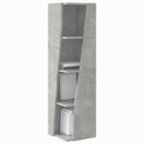 Hjørneskab Beton Grå 27,5x27x102cm Konstrueret træ
