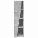Hjørneskab Beton Grå 27,5x27x102cm Konstrueret træ