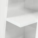 Hjørneskab Høj gloss hvid 27,5x27x102cm Konstrueret træ