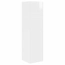 Hjørneskab Høj gloss hvid 27,5x27x102cm Konstrueret træ
