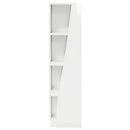 Hjørneskab Høj gloss hvid 27,5x27x102cm Konstrueret træ