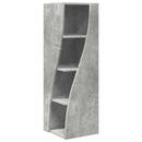 Hjørneskab Beton Grå 32x32x102cm Konstrueret træ