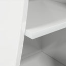 Hjørneskab Høj gloss hvid 32x32x102cm Konstrueret træ