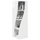 Hjørneskab Høj gloss hvid 32x32x102cm Konstrueret træ