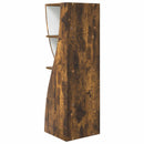 Hjørneskab Røget eg 32x32x102cm Konstrueret træ