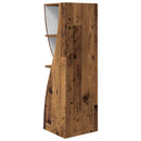 Hjørneskab Gammelt træ 32x32x102cm Konstrueret træ