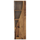 Hjørneskab Gammelt træ 32x32x102cm Konstrueret træ