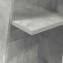 Hjørneskab 27,5x27x140cm Konstrueret træ Beton Grå