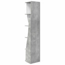 Hjørneskab 27,5x27x140cm Konstrueret træ Beton Grå