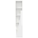Hjørneskab Høj gloss hvid 27,5x27x140cm Konstrueret træ