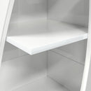 Hjørneskab Høj gloss hvid 32x32x140cm Konstrueret træ