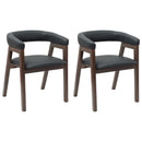 Spisestole 2 pcs Lys Brun 54 x 57 x 73 cm Massiv Gummitræ