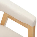 Spisestole 2 pcs Naturfarvet 54 x 57 x 73 cm Massiv Gummitræ