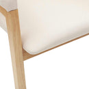 Spisestole 2 pcs Naturfarvet 54 x 57 x 73 cm Massiv Gummitræ