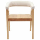 Spisestole 2 pcs Naturfarvet 54 x 57 x 73 cm Massiv Gummitræ