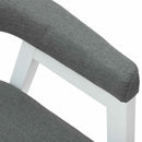 Spisestole 2 pcs Hvid 54 x 57 x 73 cm Massiv Gummitræ