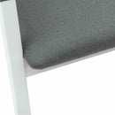 Spisestole 2 pcs Hvid 54 x 57 x 73 cm Massiv Gummitræ