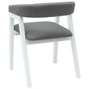 Spisestole 2 pcs Hvid 54 x 57 x 73 cm Massiv Gummitræ