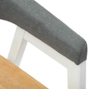 Spisestole 2 pcs Hvid 54 x 57 x 73 cm Massiv Gummitræ