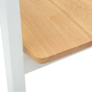 Spisestole 2 pcs Hvid 54 x 57 x 73 cm Massiv Gummitræ