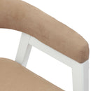 Spisestole 2 pcs Hvid 54 x 57 x 73 cm Massiv Gummitræ