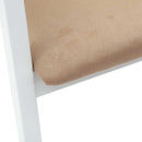 Spisestole 2 pcs Hvid 54 x 57 x 73 cm Massiv Gummitræ