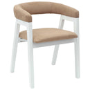 Spisestole 2 pcs Hvid 54 x 57 x 73 cm Massiv Gummitræ