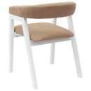 Spisestole 2 pcs Hvid 54 x 57 x 73 cm Massiv Gummitræ