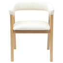 Spisestole 2 pcs Naturfarvet 54 x 57 x 73 cm Massiv Gummitræ