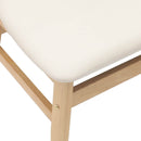 Spisestole 2 pcs Naturfarvet 42 x 47,5 x 81 cm Massiv Gummitræ