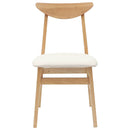 Spisestole 2 pcs Naturfarvet 42 x 47,5 x 81 cm Massiv Gummitræ
