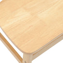 Spisestole 2 pcs Naturfarvet 42 x 47,5 x 81 cm Massiv Gummitræ