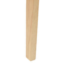 Spisestole 2 pcs Naturfarvet 42 x 47,5 x 81 cm Massiv Gummitræ