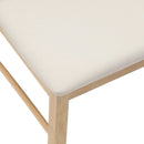 Spisestole 2 pcs Naturfarvet 43 x 54 x 89 cm Massiv Gummitræ