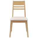 Spisestole 2 pcs Naturfarvet 43 x 54 x 89 cm Massiv Gummitræ