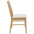 Spisestole 2 pcs Naturfarvet 43 x 54 x 89 cm Massiv Gummitræ