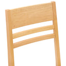 Spisestole 2 pcs Naturfarvet 43 x 54 x 89 cm Massiv Gummitræ