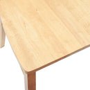 Spisestole 2 pcs Naturfarvet 50 x 52,5 x 91 cm Massiv Gummitræ