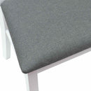 Spisestole 2 pcs Hvid 50 x 52,5 x 91 cm Massiv Gummitræ