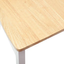 Spisestole 2 pcs Hvid 50 x 52,5 x 91 cm Massiv Gummitræ