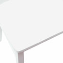Spisestole 2 pcs Hvid 50 x 52,5 x 91 cm Massiv Gummitræ
