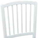 Spisestole 2 pcs Hvid 50 x 52,5 x 91 cm Massiv Gummitræ